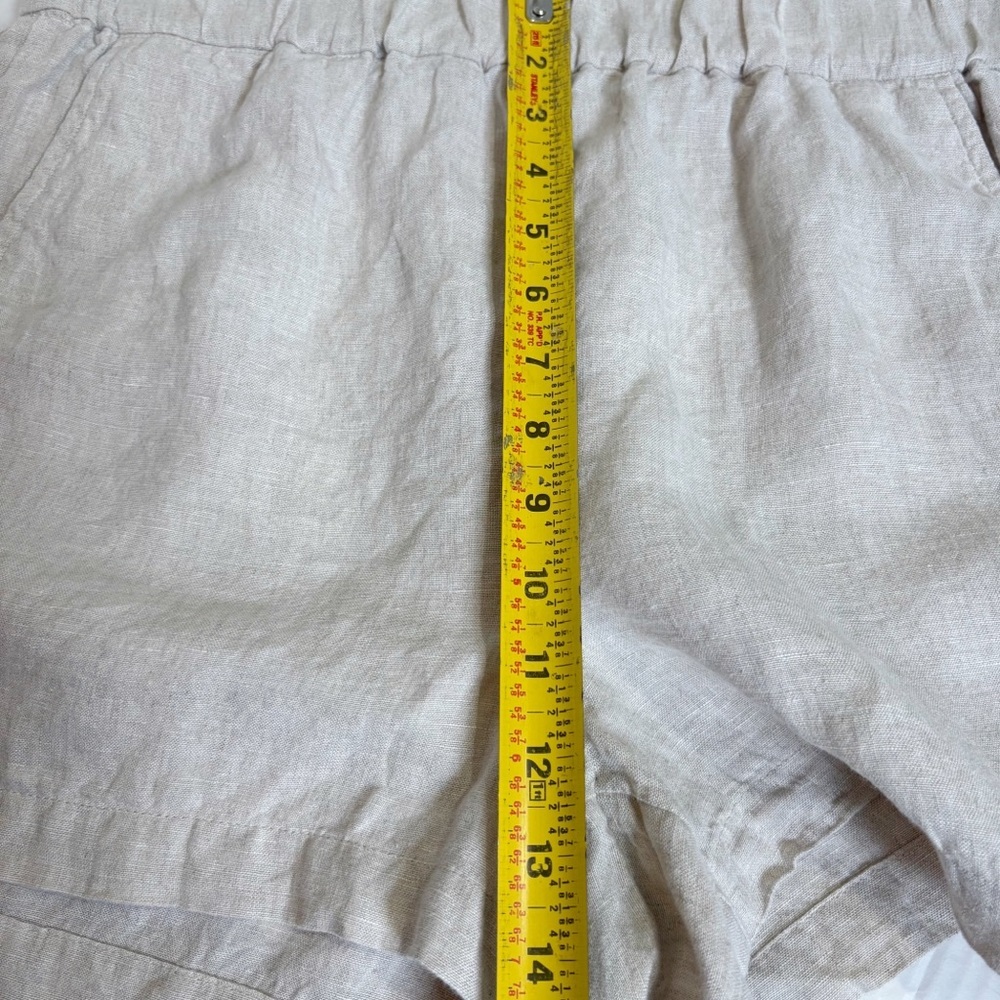 J. Crew Light Beige Linen Blend Women's Shorts - Picture 13 of 14